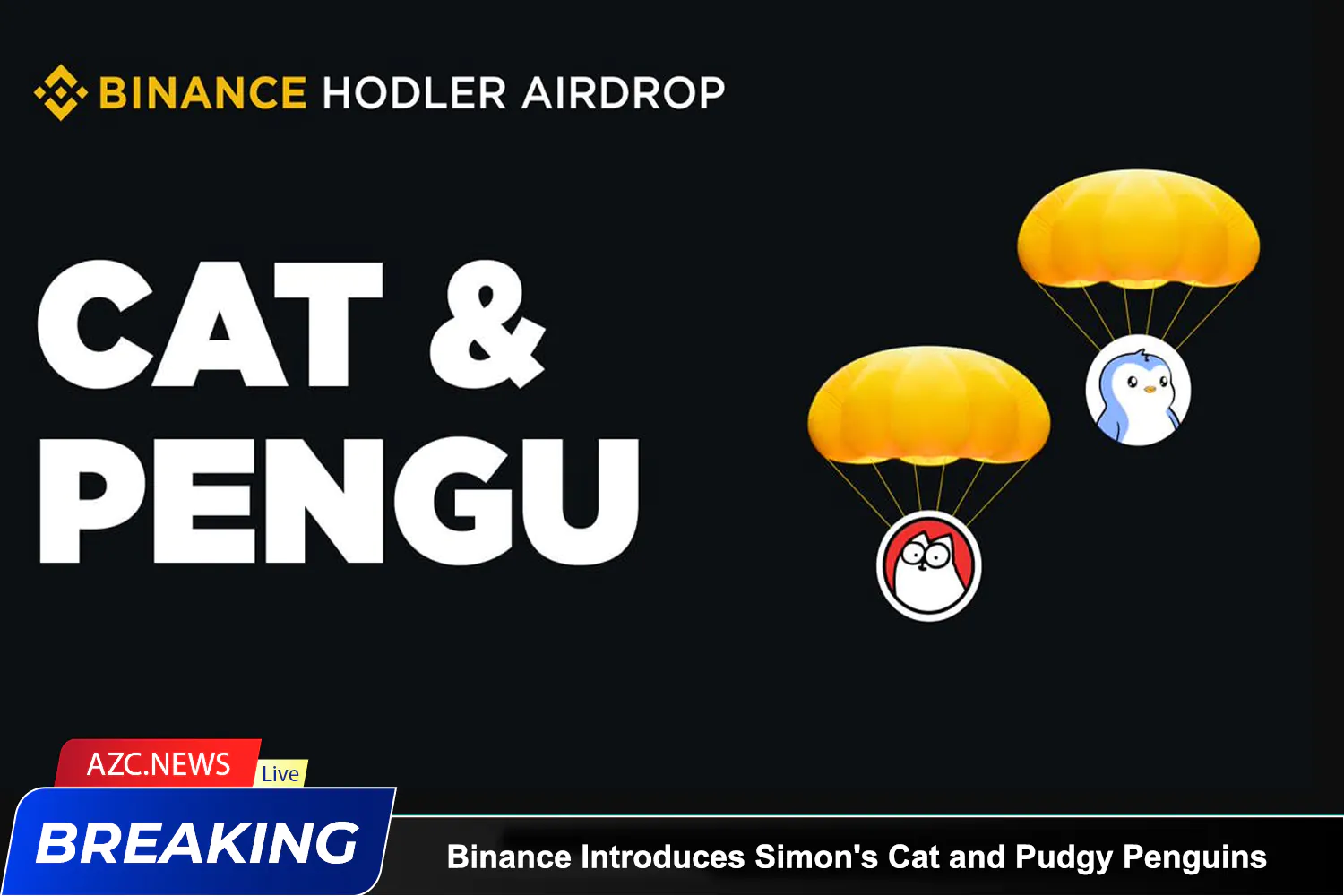 Binance Introduces Simons Cat (1000cat) And Pudgy Penguins (pengu)