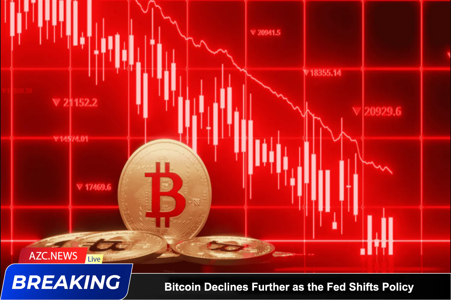 Azcnews Bitcoin Declines Further As The Fed Shifts Policy