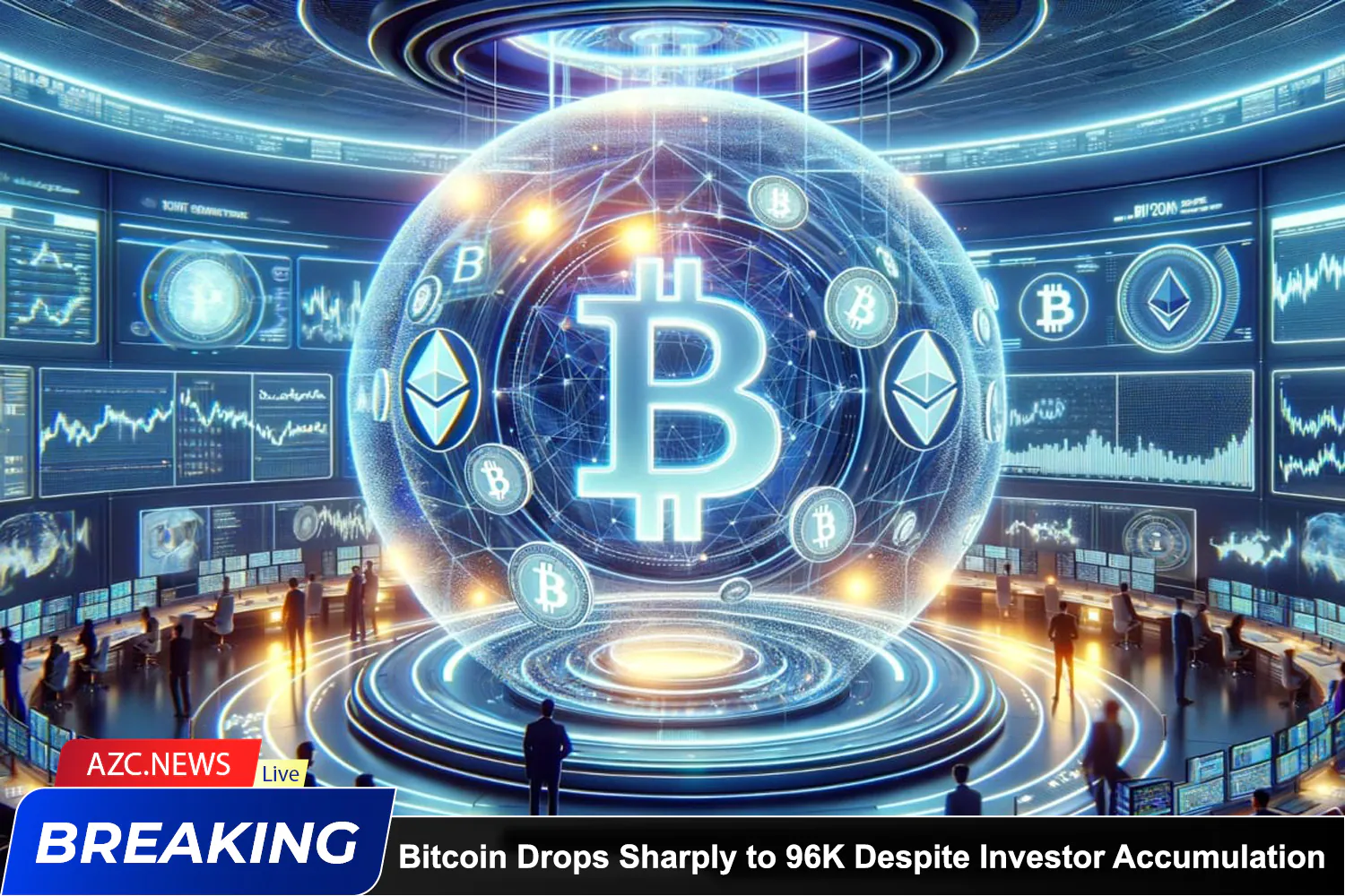 Azcnews Bitcoin Drops Sharply To 96k Despite Investor Accumulation