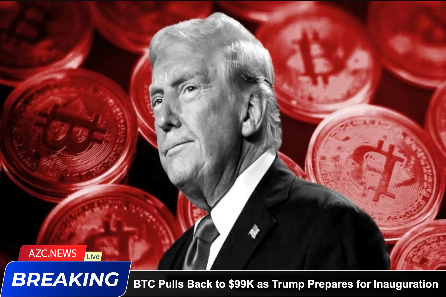 Azcnews Bitcoin Pulls Back To $99k As Trump Prepares For Inauguration