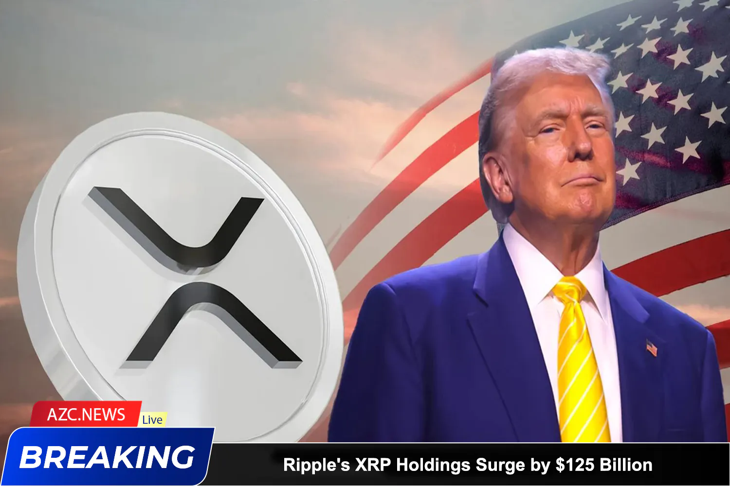 Azcnews Ripple's Xrp Holdings Surge By $125 Billion Following Trump's Election Victory