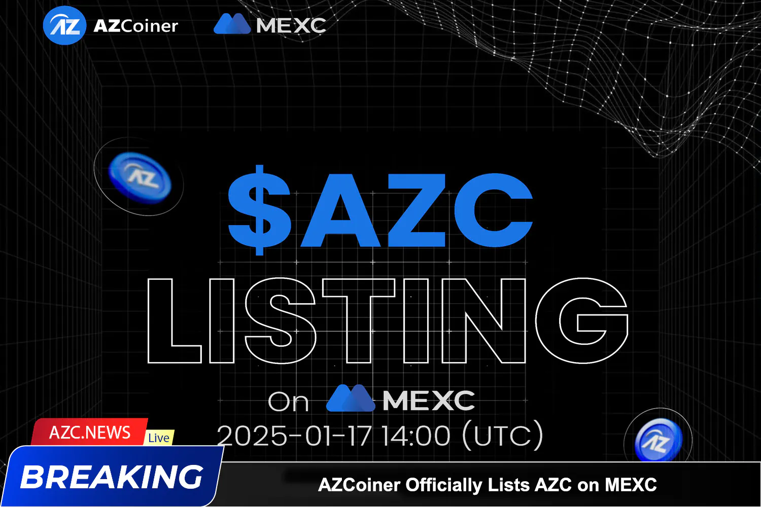 Azcoiner Officially Lists Azc On Mexc