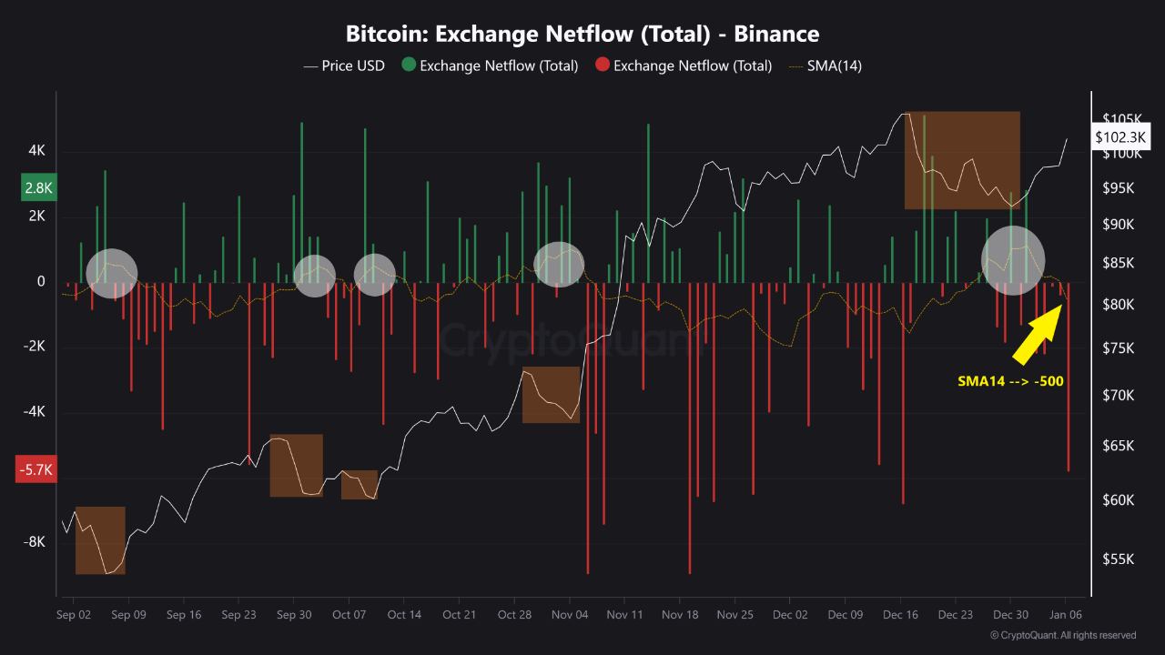 Bitcoin Exchange Netflow