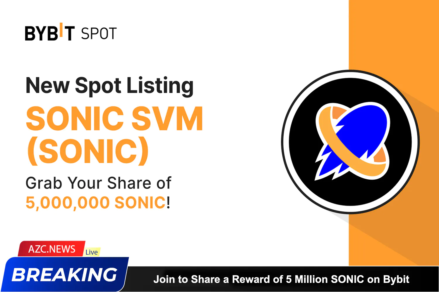 Join To Share A Reward Of 5 Million Sonic On Bybit