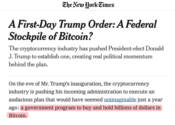 Trump Is Considering A Government Program To Buy And Hold Billions Of Dollars In Bitcoin