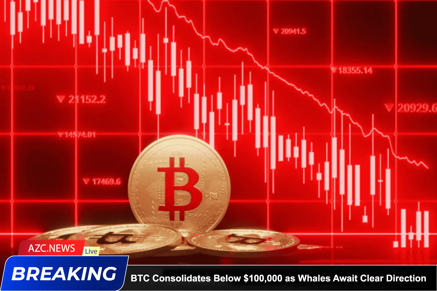 Azcnews Breaking Bitcoin Consolidates Below $100,000 As Whales Await Clear Direction