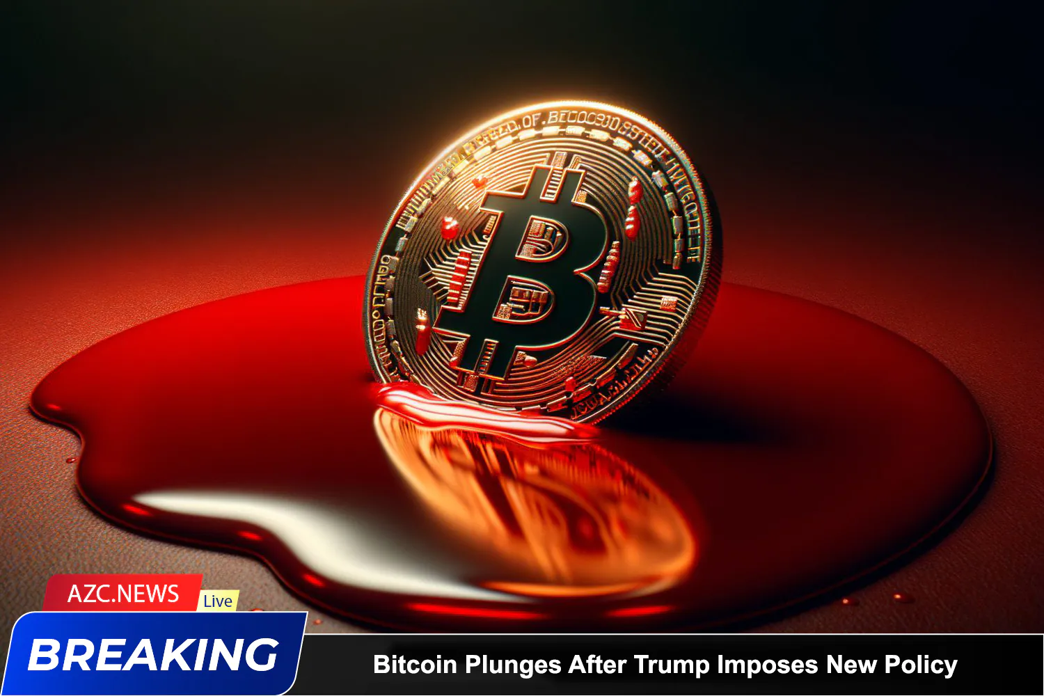 Azcnews Breaking Bitcoin Plunges After Trump Imposes New Policy