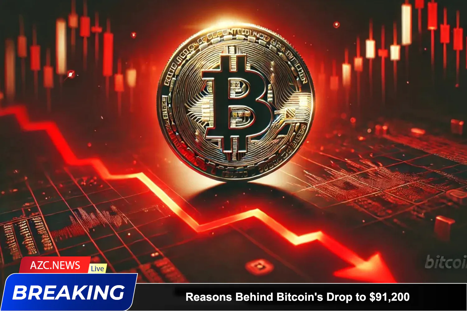 Azcnews Breaking Reasons Behind Bitcoin's Drop To $91,200