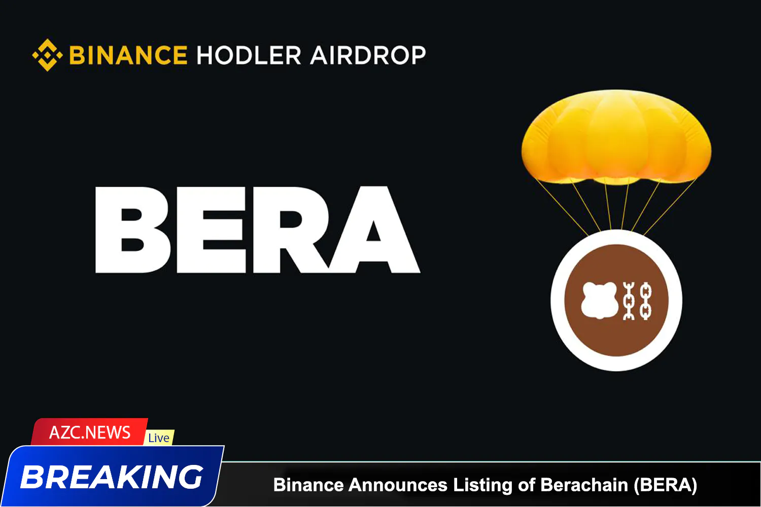 Binance Announces Listing Of Berachain (bera) On February 6, 2025