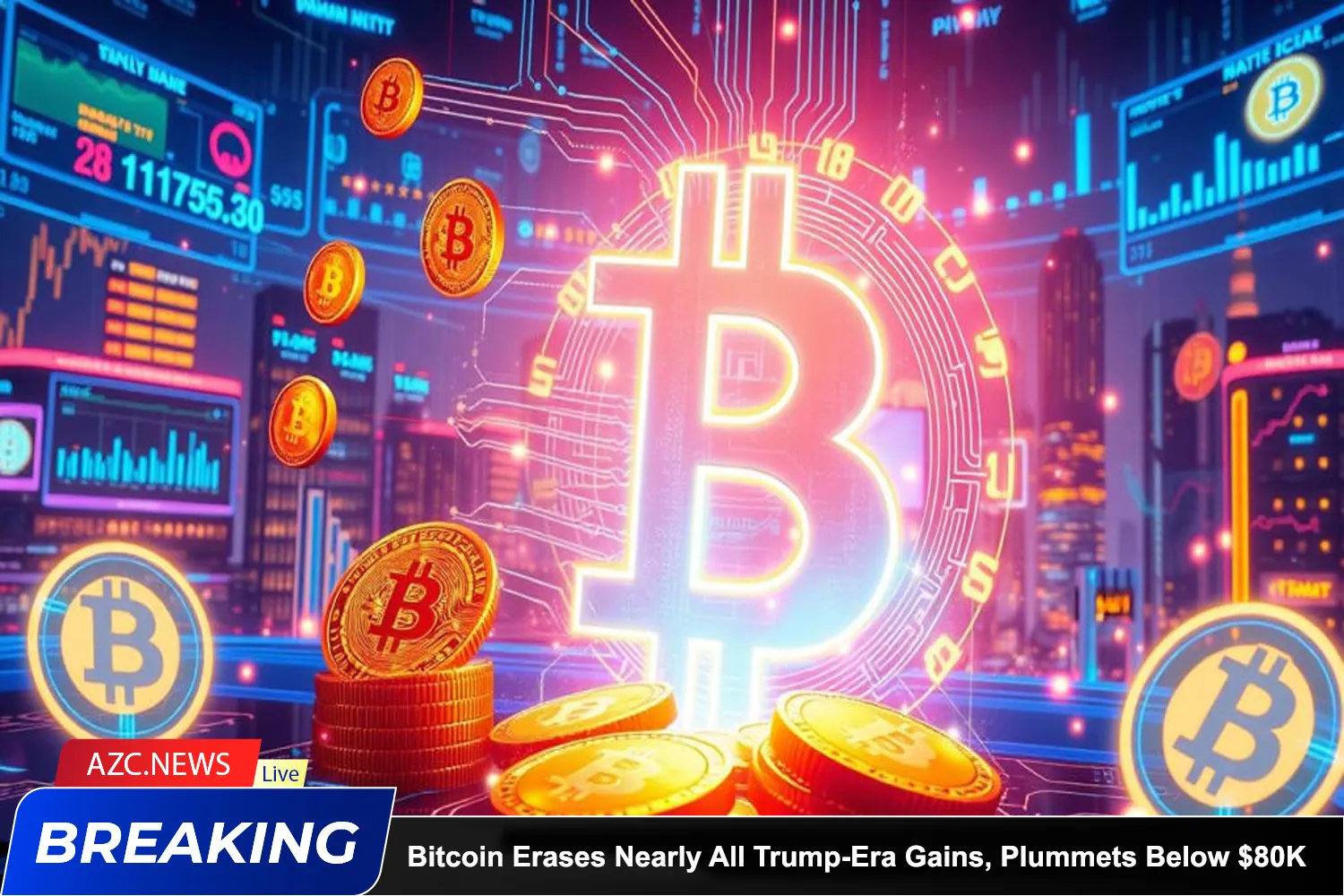 Bitcoin Erases Nearly All Trump Era Gains, Plummets Below $80k