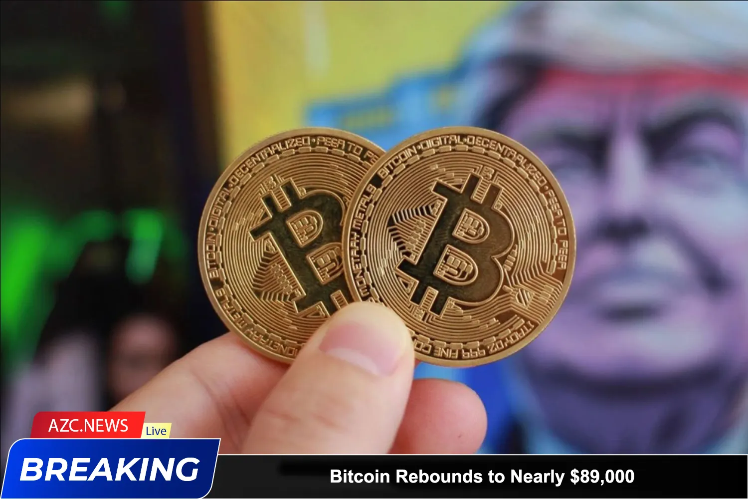 Azcnews Breaking Bitcoin Rebounds To Nearly $89,000