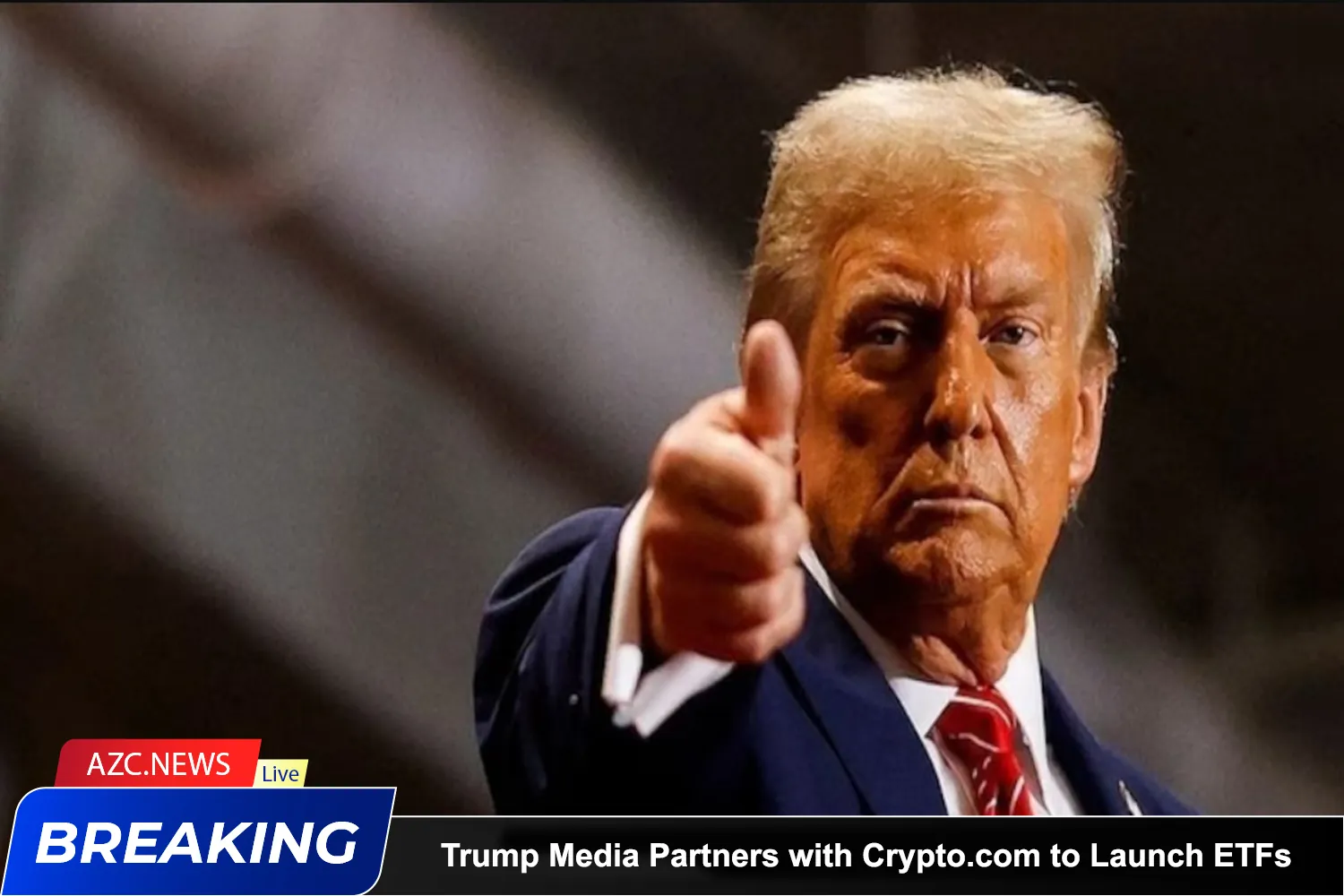 Azcnews Breaking Trump Media Partners With Crypto.com To Launch Etfs