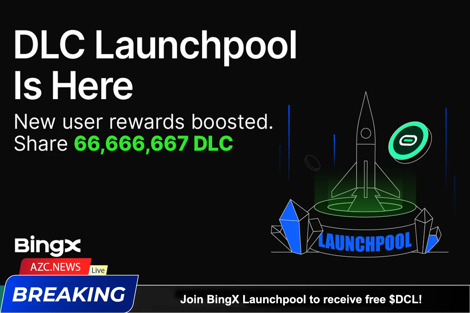 Join Bingx Launchpool To Receive Free $dcl