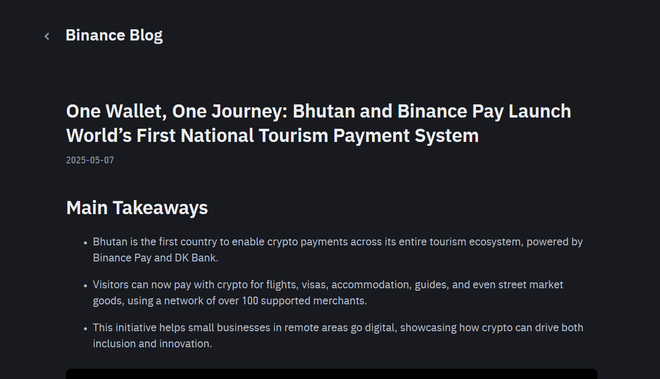 Binance Official Announcement