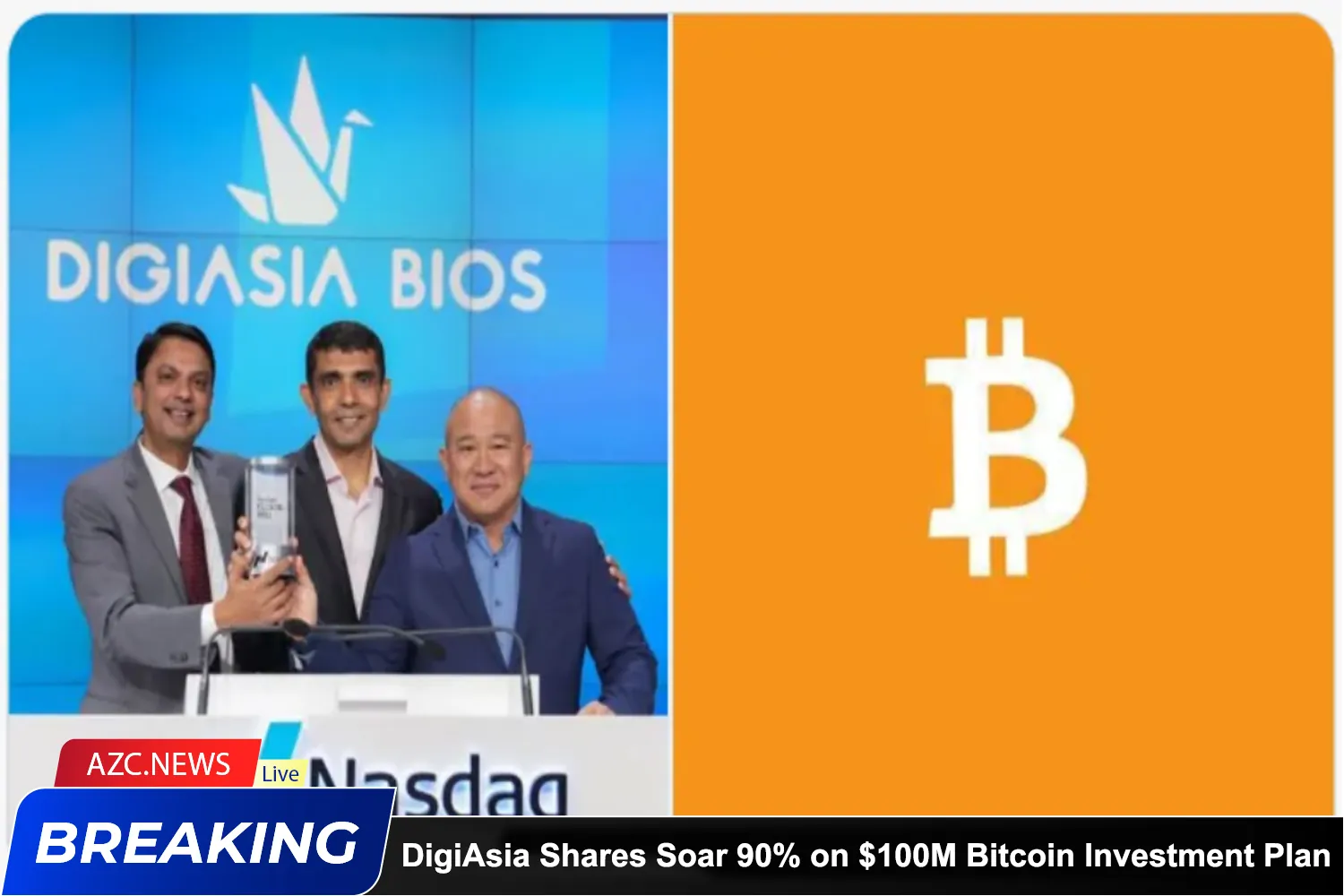 Digiasia Shares Soar 90% On $100m Bitcoin Investment Plan