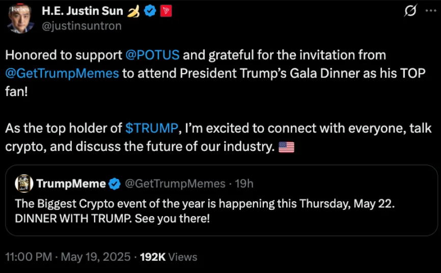 Justin Sun On X