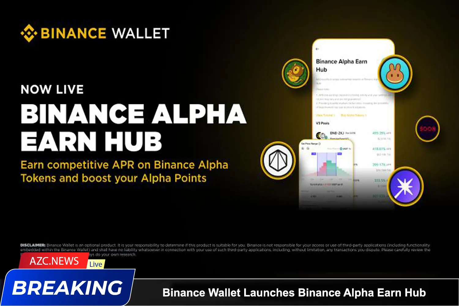 Binance Wallet Launches Binance Alpha Earn Hub