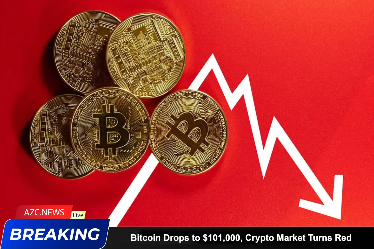 Bitcoin Drops To $101,000, Crypto Market Turns Red