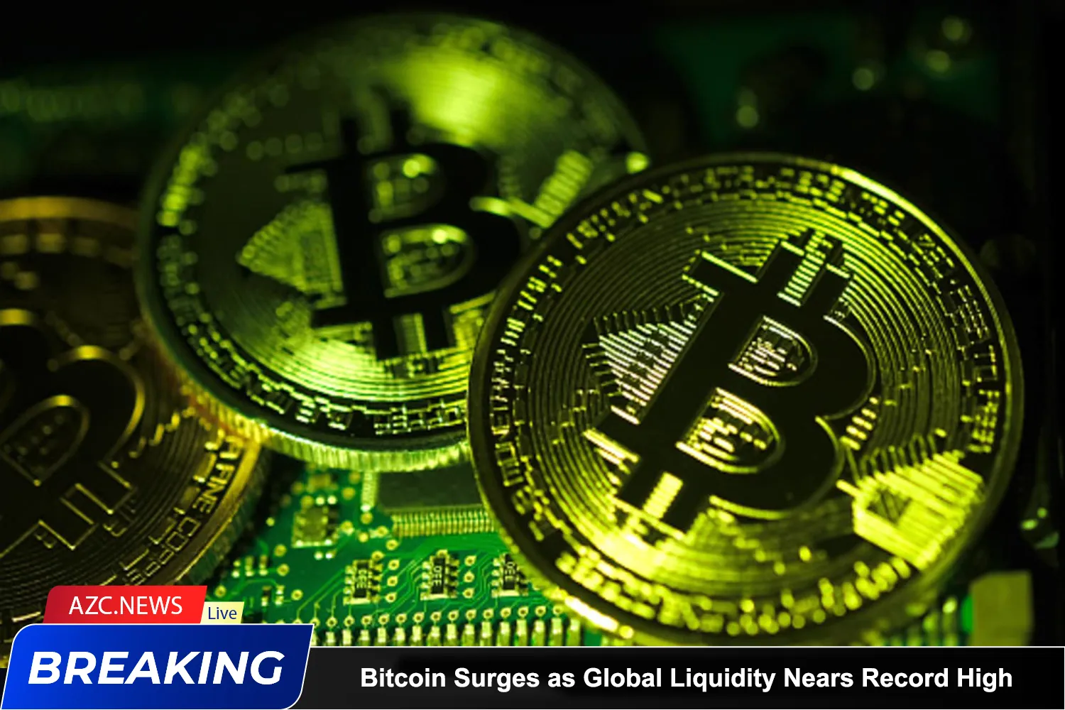 Bitcoin Surges As Global Liquidity Nears Record High