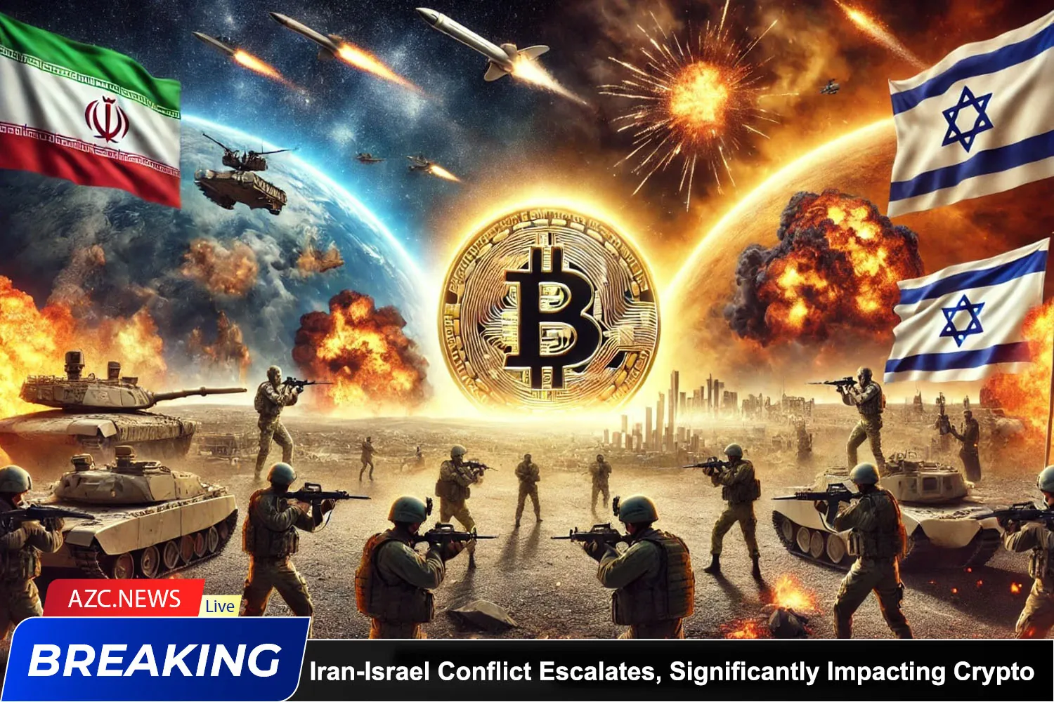 Iran Israel Conflict Escalates, Significantly Impacting The Crypto Market