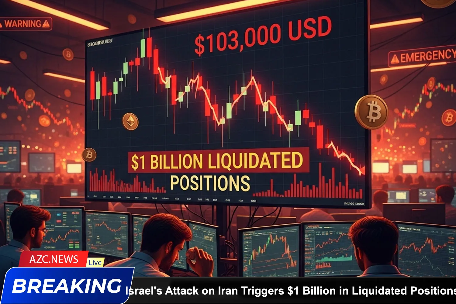 Israel Attack On Iran Triggers $1 Billion In Liquidated Positions