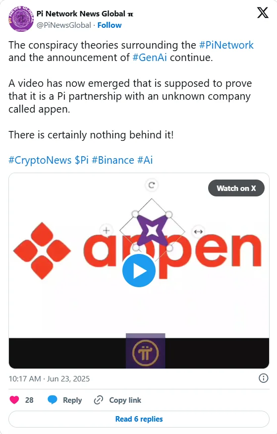 Pi Network On X