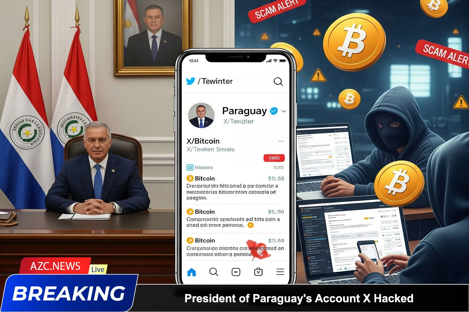 President Of Paraguays Account X Hacked, Calls For Bitcoin Investment