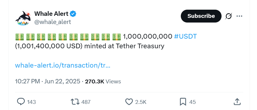 Whale Alert On X