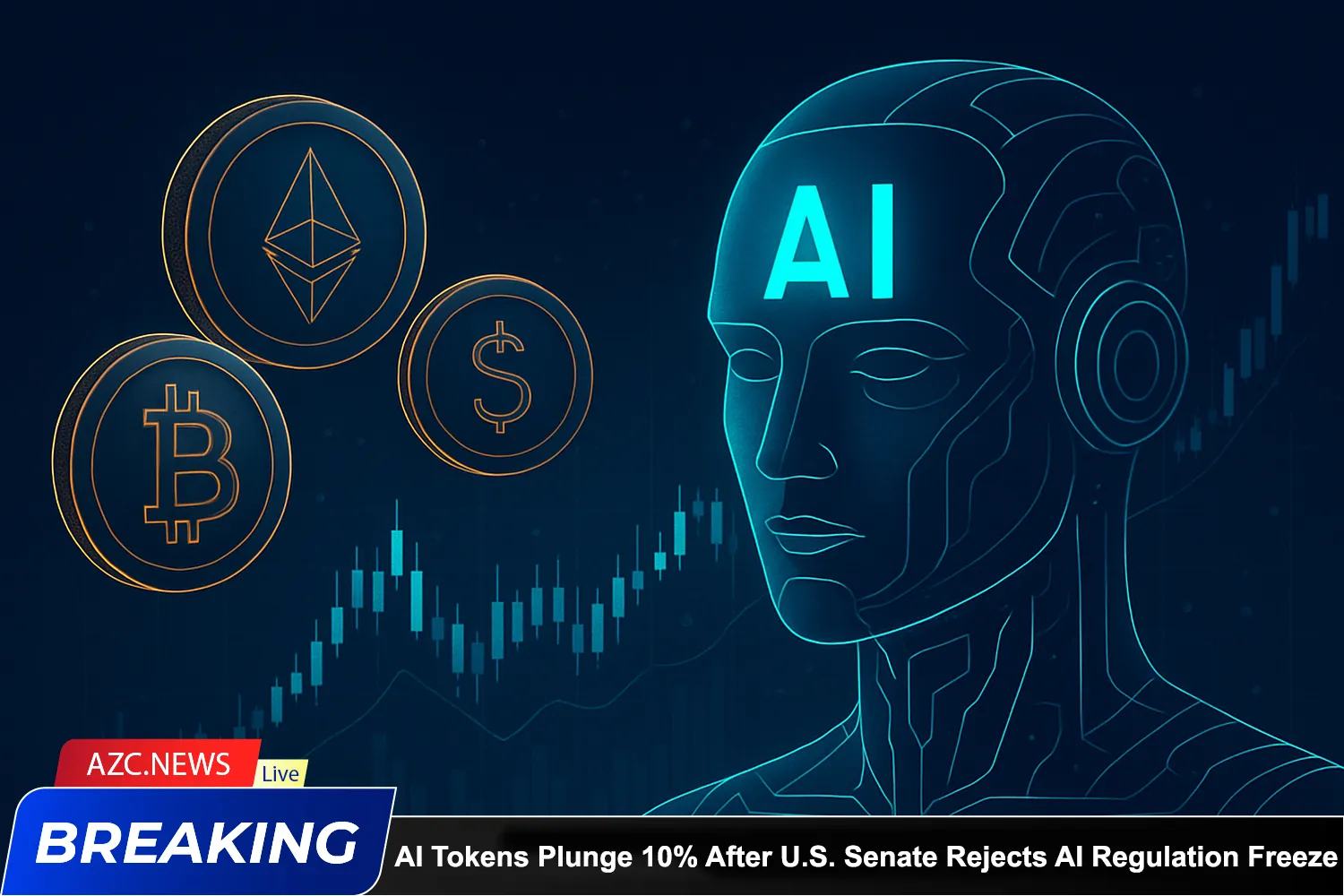 Ai Tokens Plunge 10% After U.s. Senate Rejects 10 Year Ai Regulation Freeze