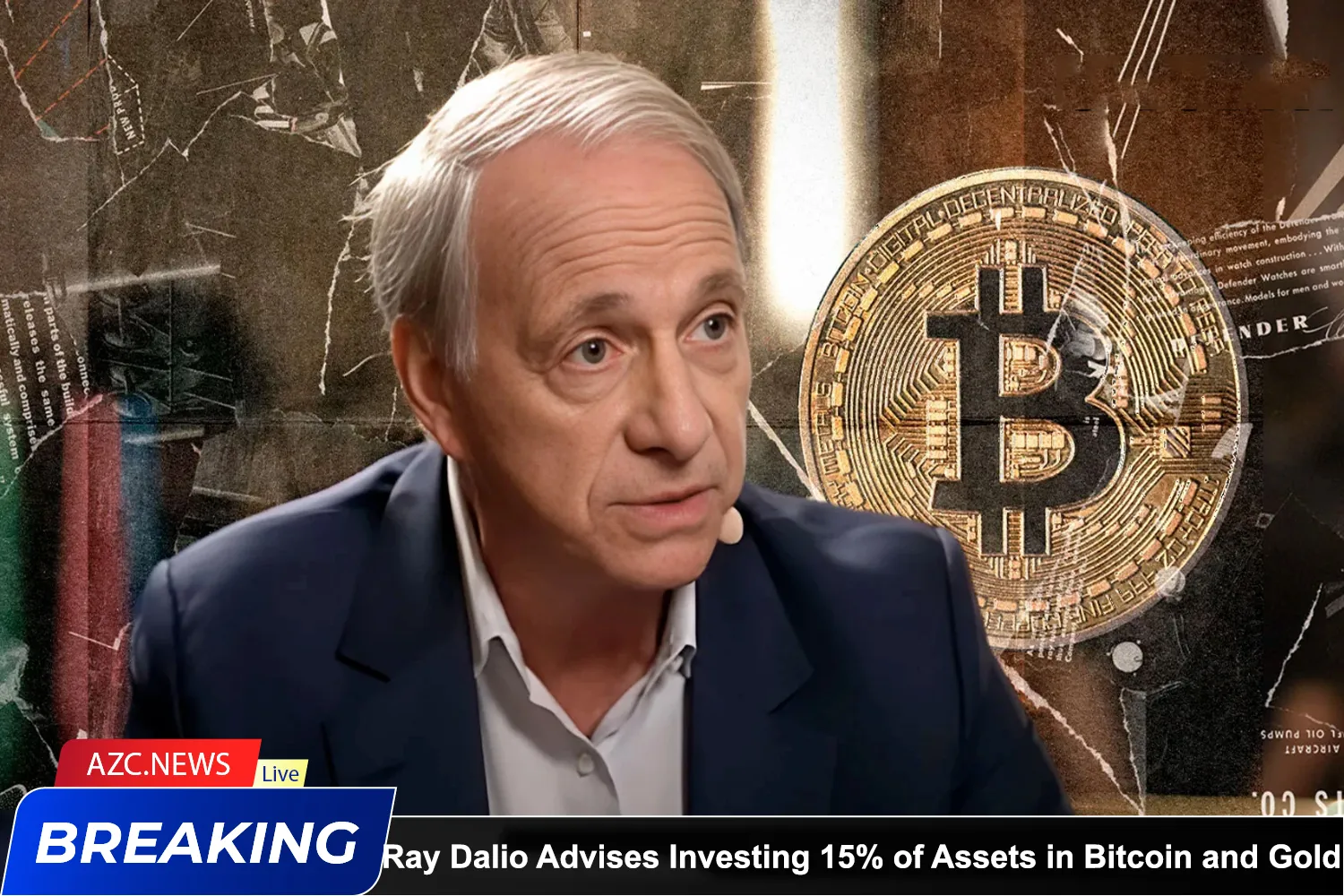 Billionaire Ray Dalio Advises Investing 15% Of Assets In Bitcoin And Gold