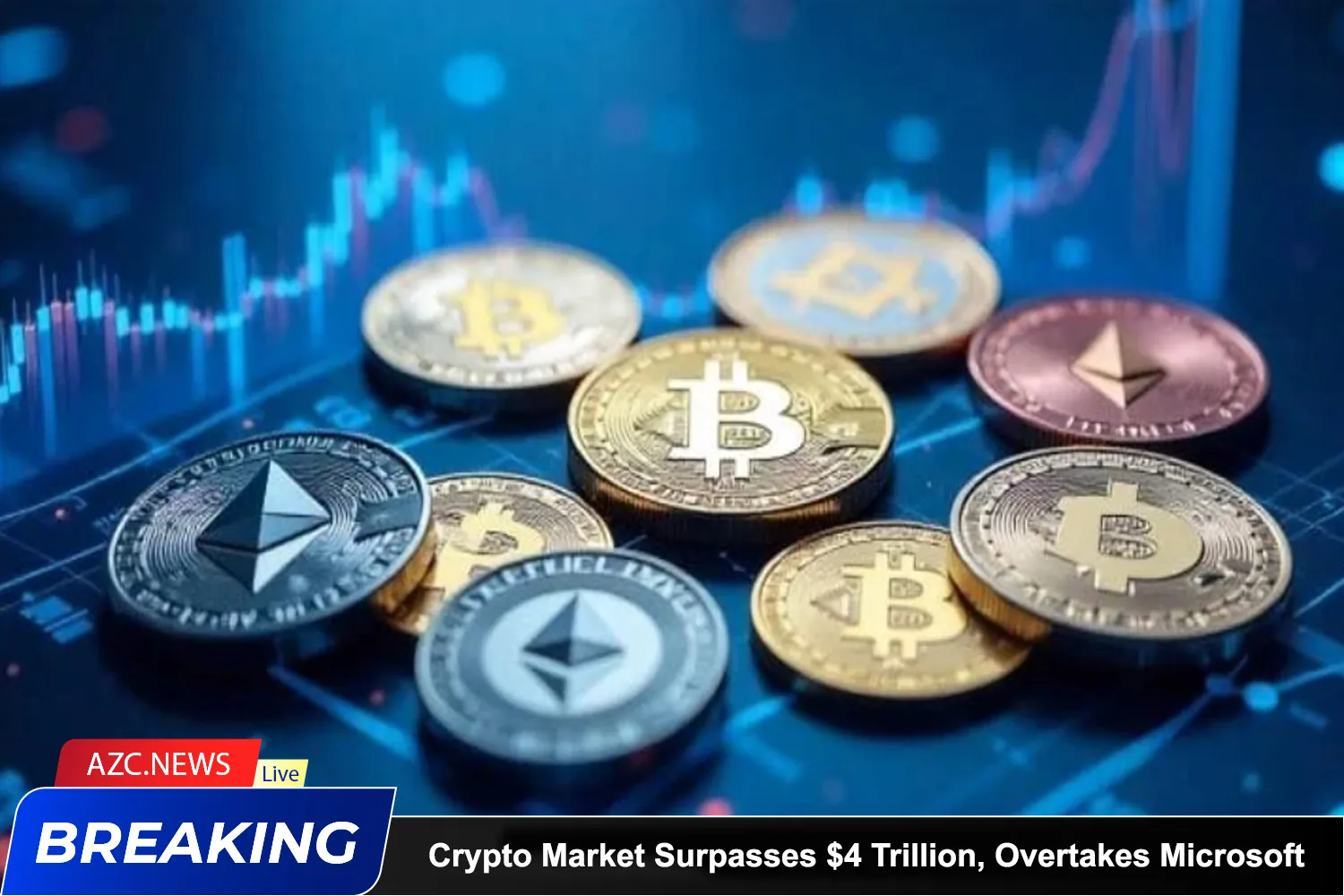 Crypto Market Surpasses $4 Trillion, Overtakes Microsoft Amid Policy Boost