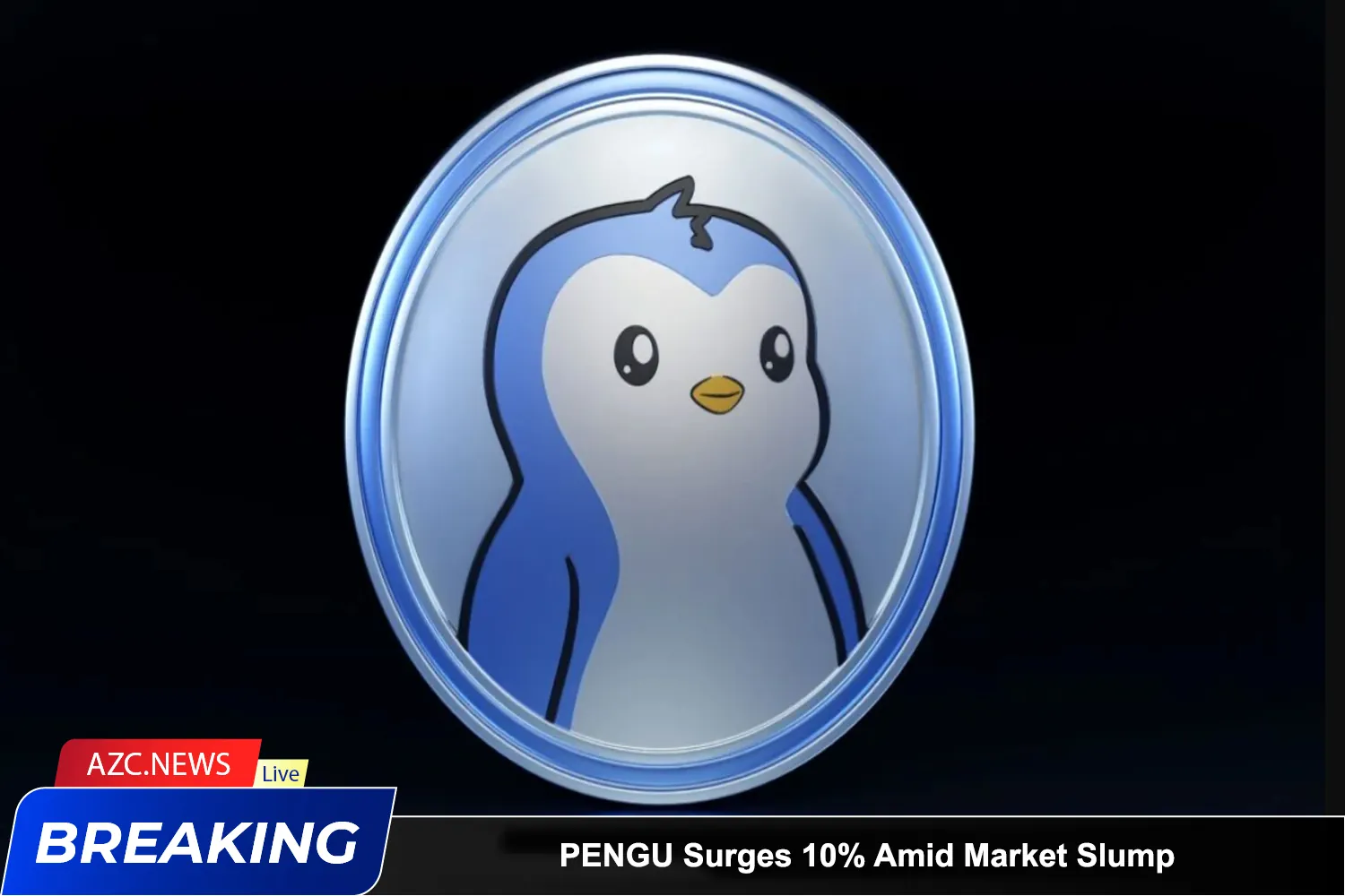 Pengu Surges 10% Amid Market Slump