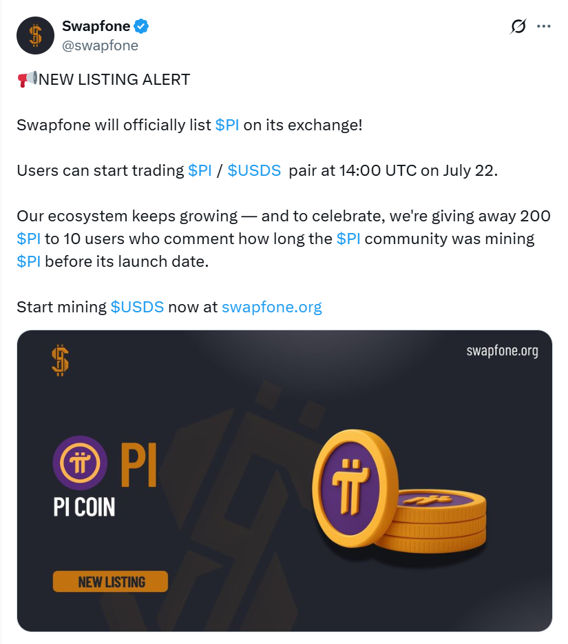 Swapfone's Announcement