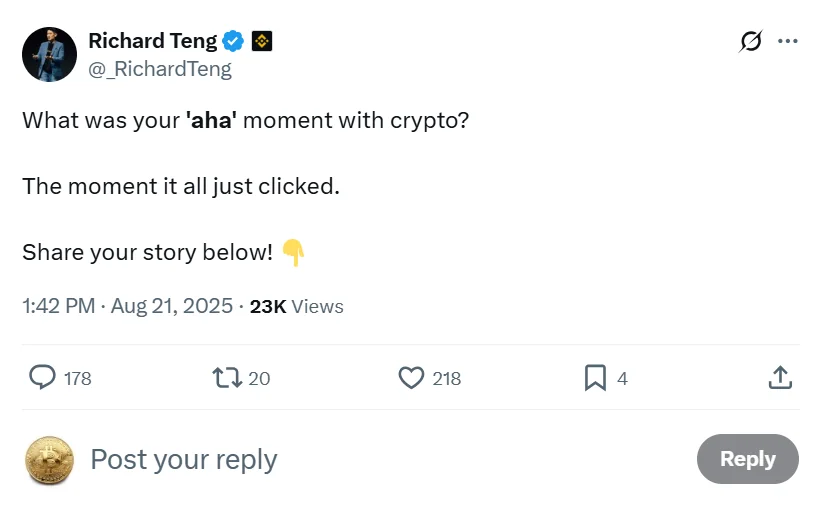 Binance CEO Sparks Heated Discussion on X 2 Richard Teng Shares On X