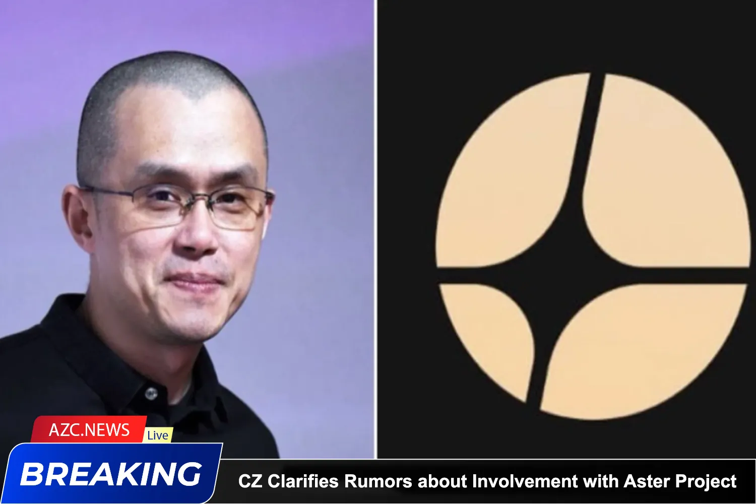 Cz Clarifies Rumors About Involvement With Aster Project