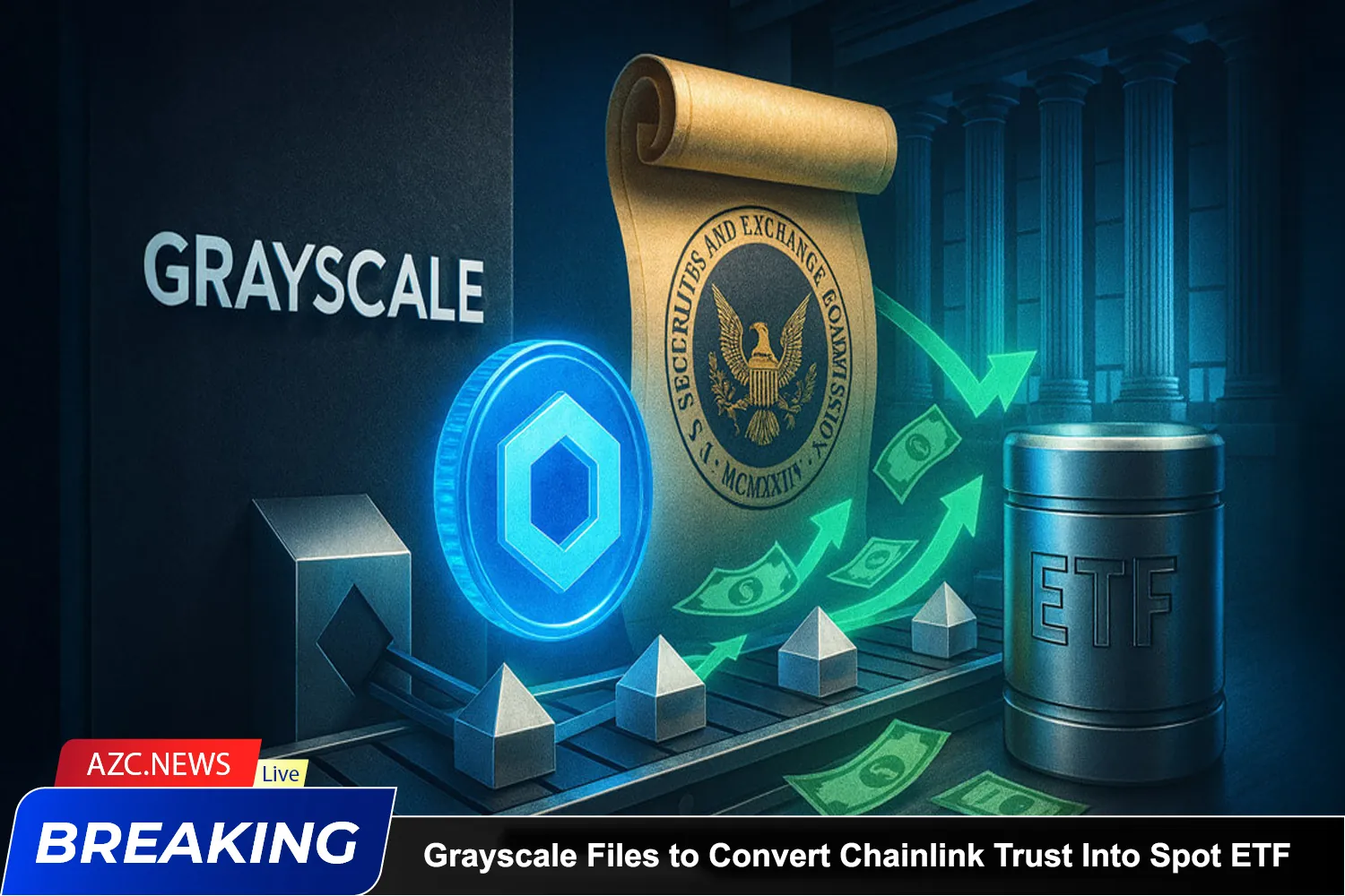Grayscale Files To Convert Chainlink Trust Into Spot Etf