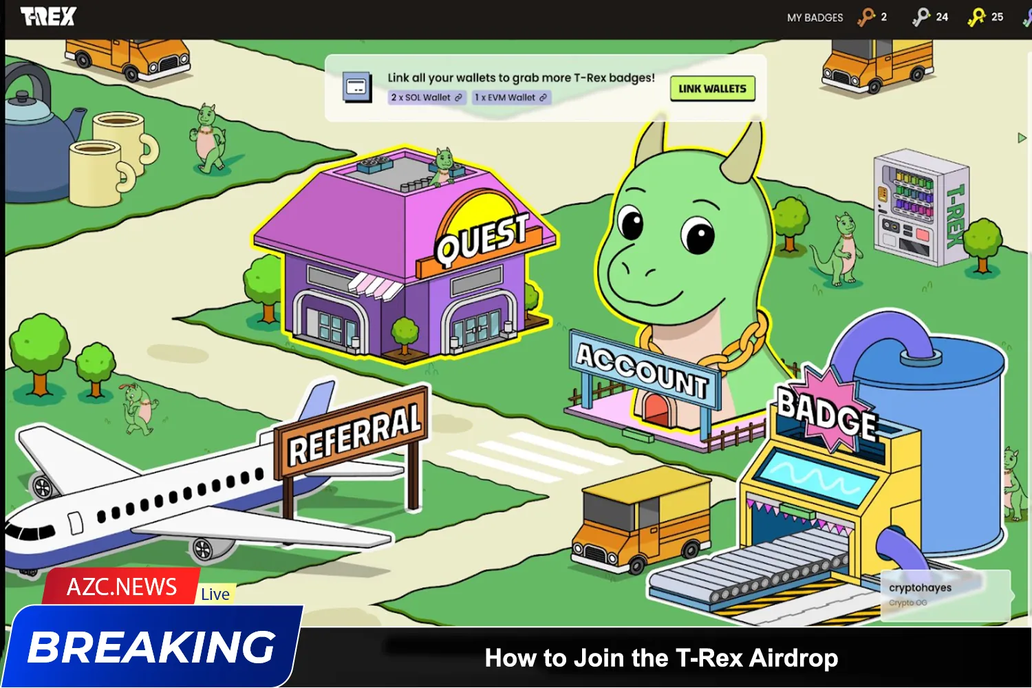 How To Join The T Rex Airdrop