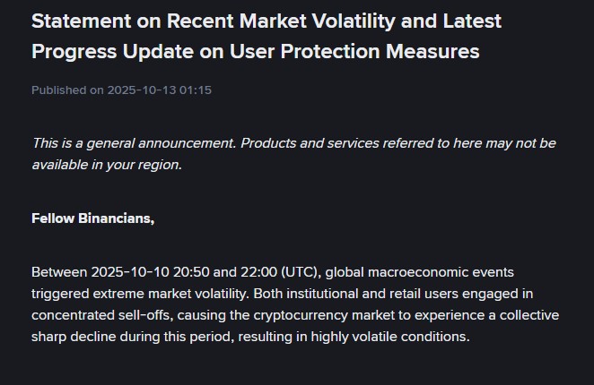 Binance Statement