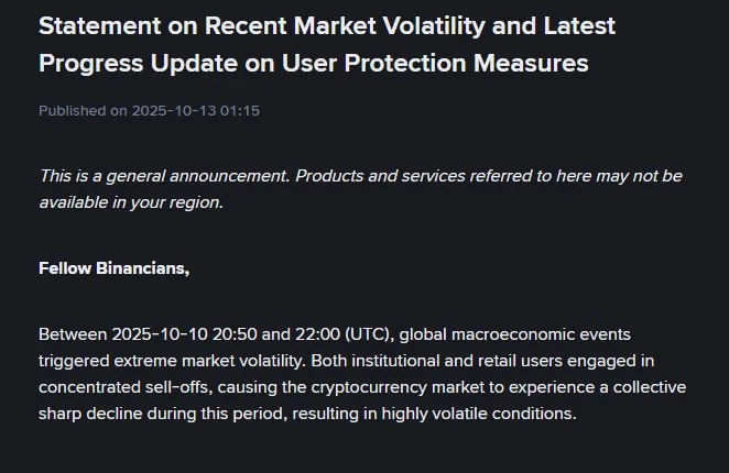 Binance Statement