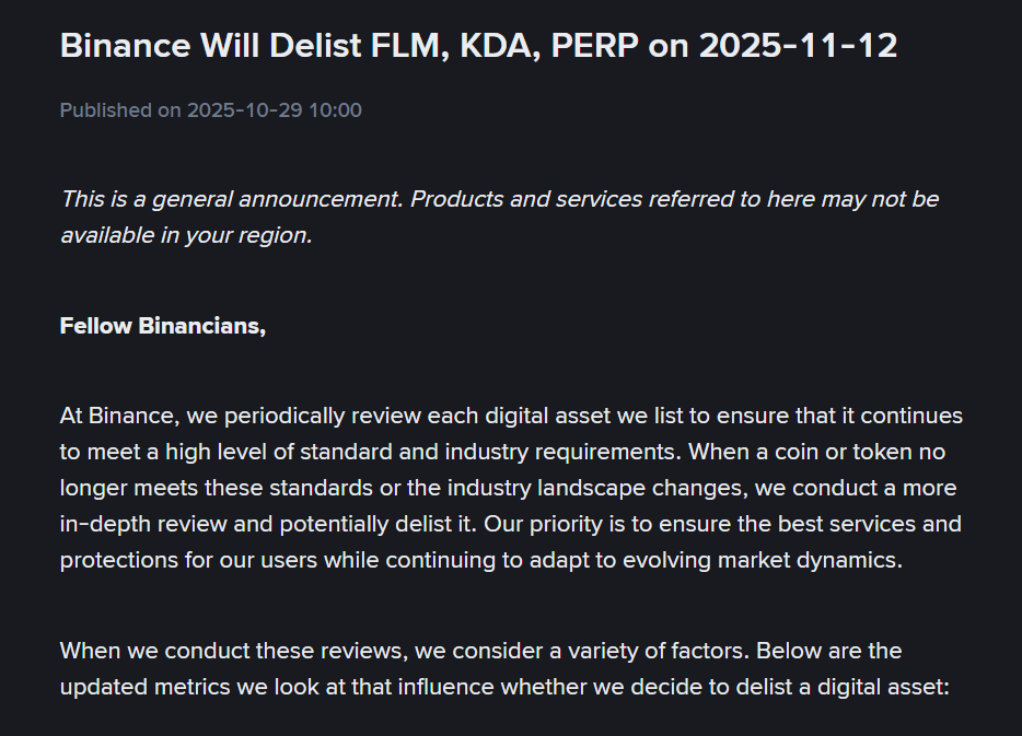 Binance Delists 3 Altcoins, Prices Instantly Swing 2 Binance’s Official Announcement