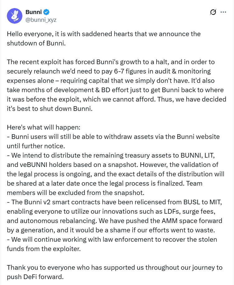 Bunni Announcement
