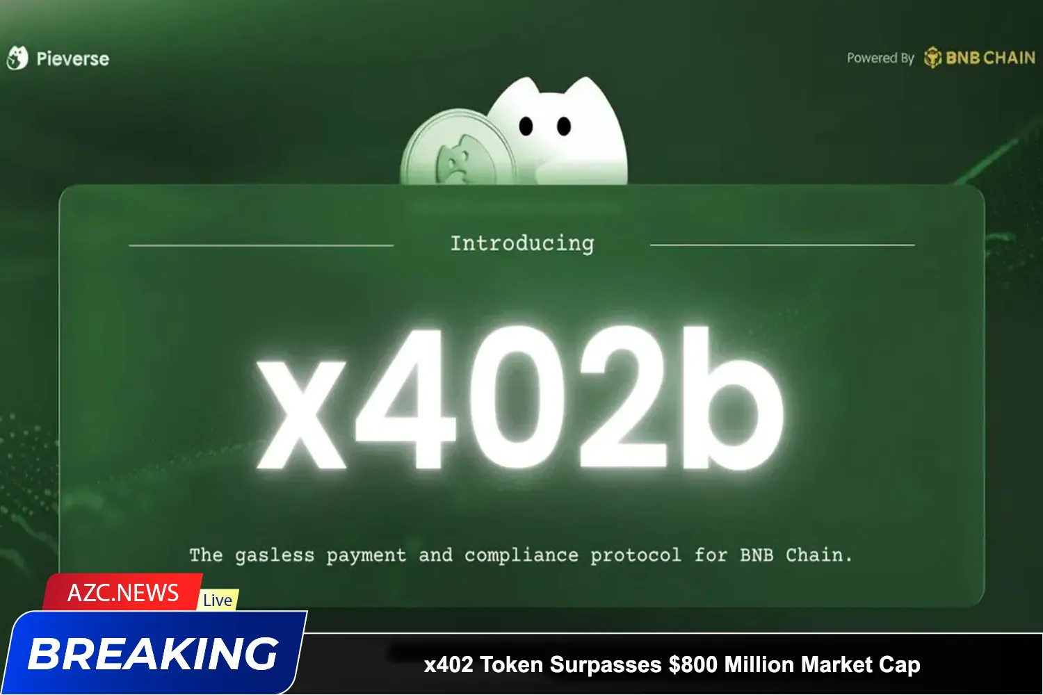 x402 Token Surpasses $800 Million Market Cap After Launch on BNB Chain 8 X402 Token Surpasses $800 Million Market Cap After Launch On Bnb Chain