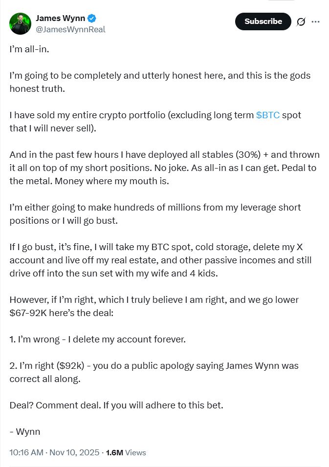 James Wynn Shares On X