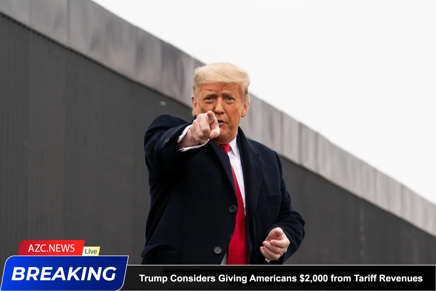 Trump Considers Giving Americans $2,000 From Tariff Revenues