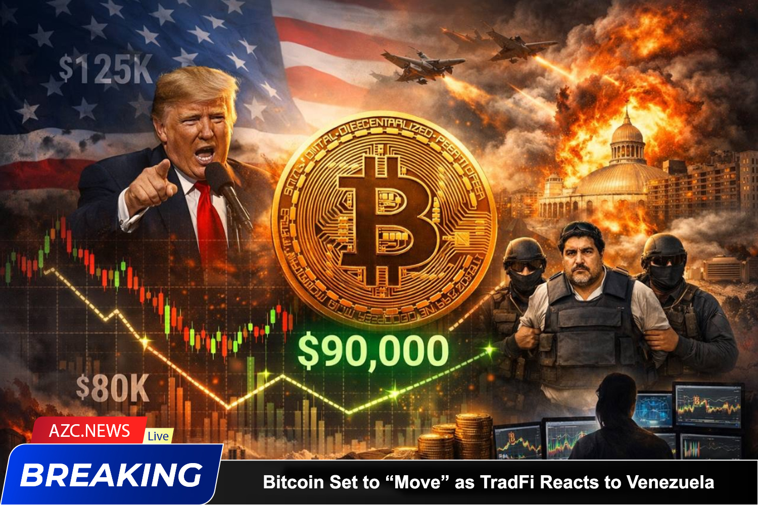 Bitcoin Set To “move” As Tradfi Reacts To Venezuela, Price Nears $92,000