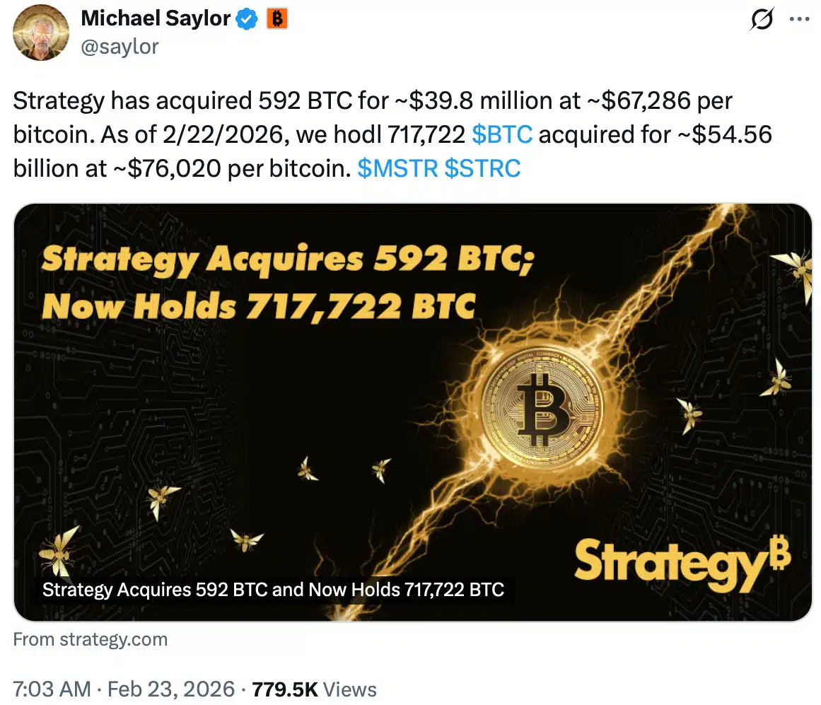 Michael Saylor: Quantum Threat to Bitcoin Is More Than a Decade Away 3 Strategy Continues Accumulating Bitcoin